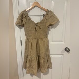 Gap Flutter Sleeve Smocked Mini Dress Size Medium